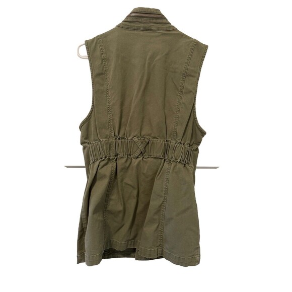 Cabi Women’s Vest Size Small Explorer Green Zippered Utility With Pockets  #5101 - Picture 2 of 4